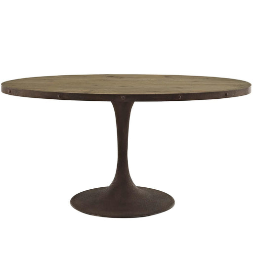 Drive 60" Oval Wood Top Dining Table image