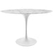 Lippa 48" Oval Artificial Marble Dining Table image