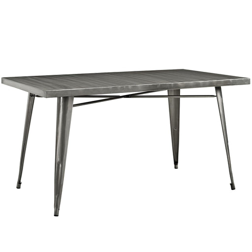 Alacrity Rectangle Metal Dining Table image