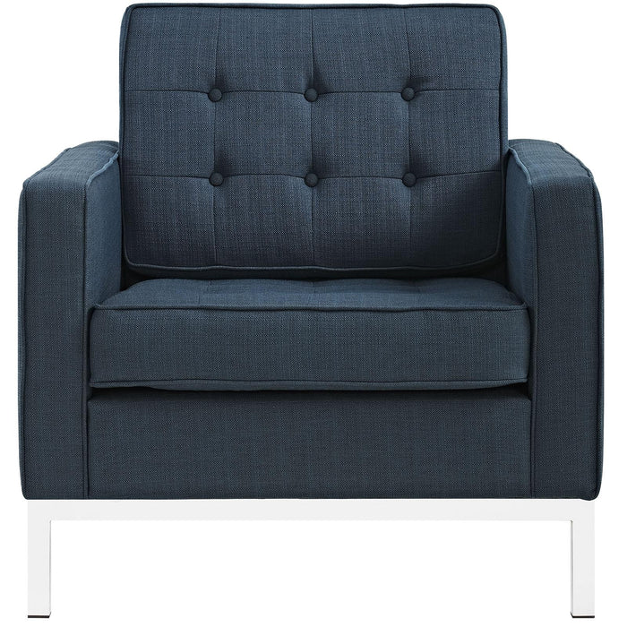 Loft Upholstered Fabric Armchair