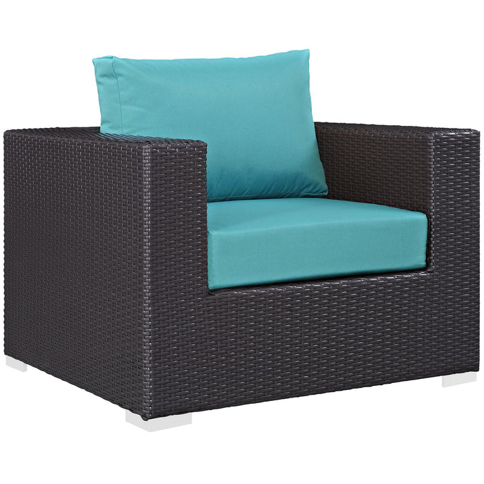 Convene 4 Piece Outdoor Patio Sectional Set