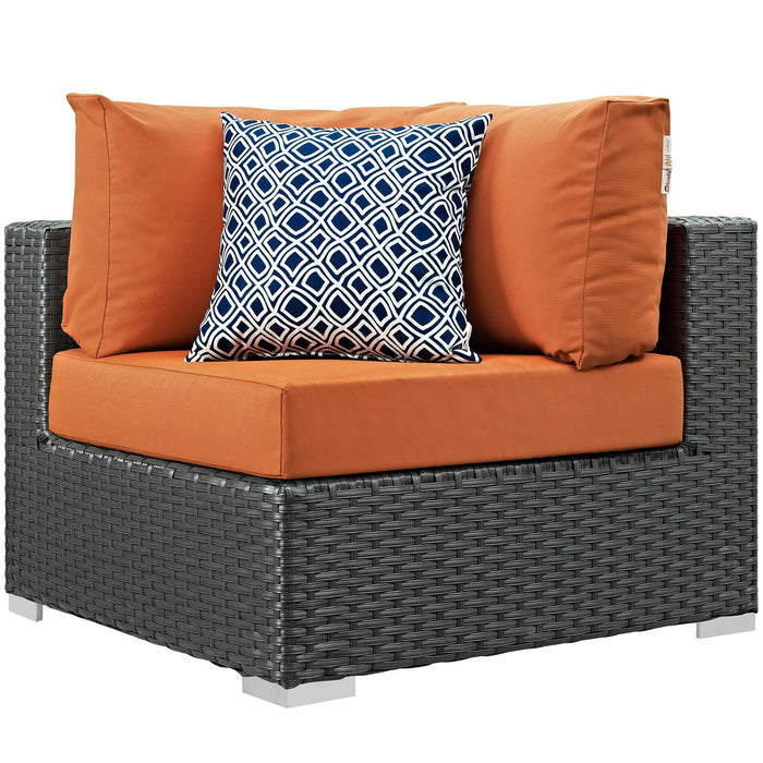 Sojourn 7 Piece Outdoor Patio Sunbrella� Sectional Set