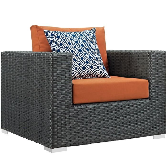 Sojourn 3 Piece Outdoor Patio Sunbrella� Sectional Set