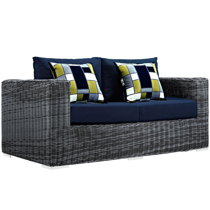 Summon 8 Piece Outdoor Patio Sunbrella� Sectional Set