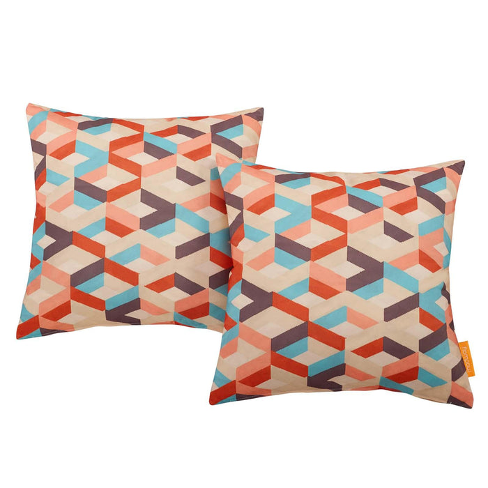 Modway Two Piece Outdoor Patio Pillow Set