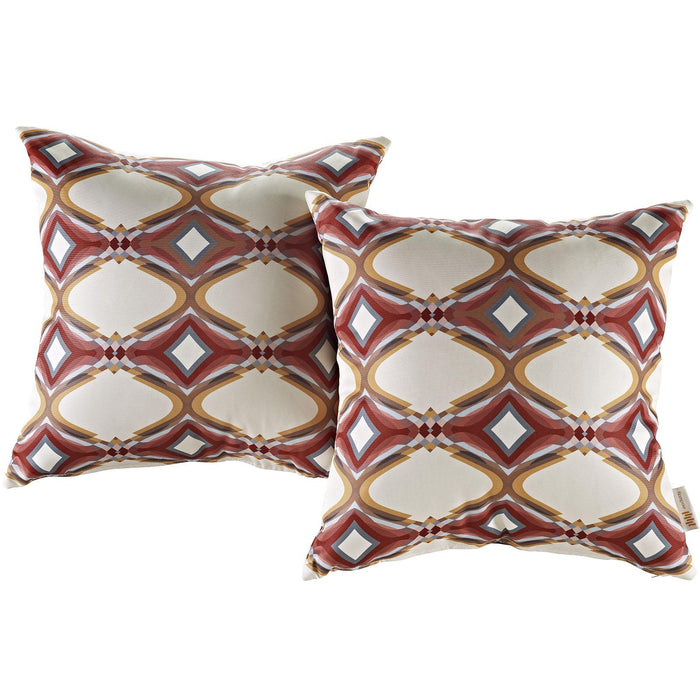 Modway Two Piece Outdoor Patio Pillow Set