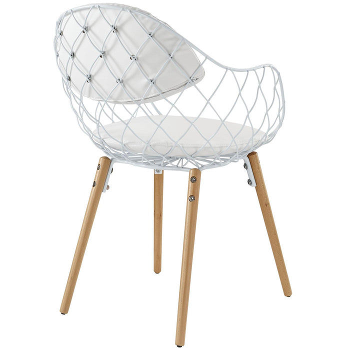 Basket Dining Metal Armchair