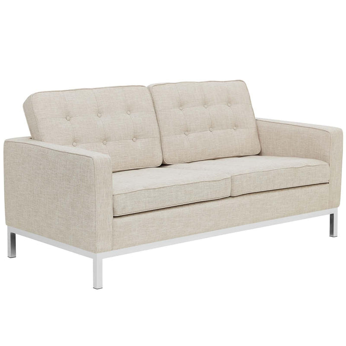 Loft Upholstered Fabric Loveseat