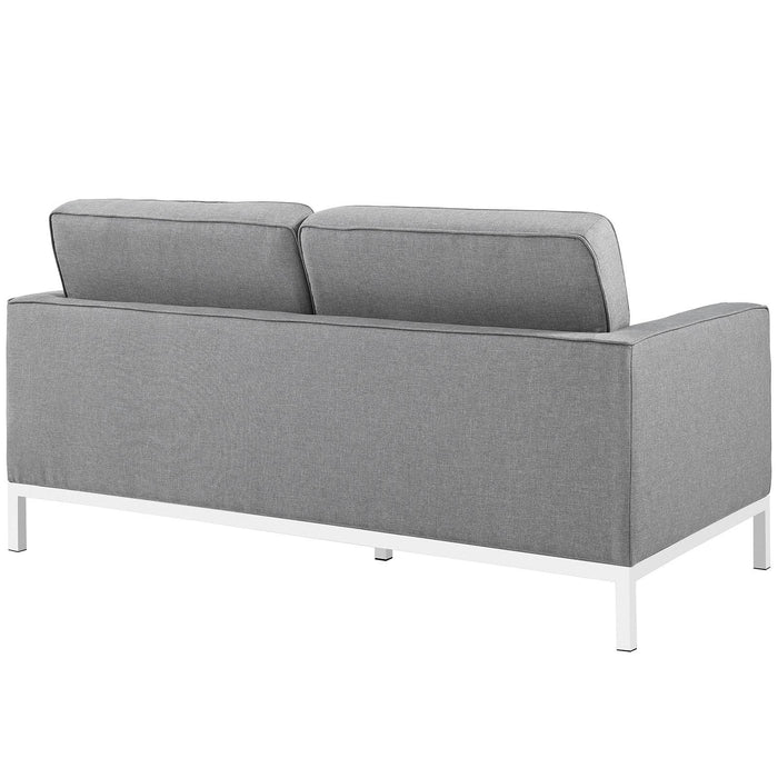 Loft Upholstered Fabric Loveseat