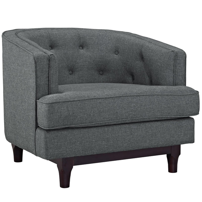 Coast Upholstered Fabric Armchair