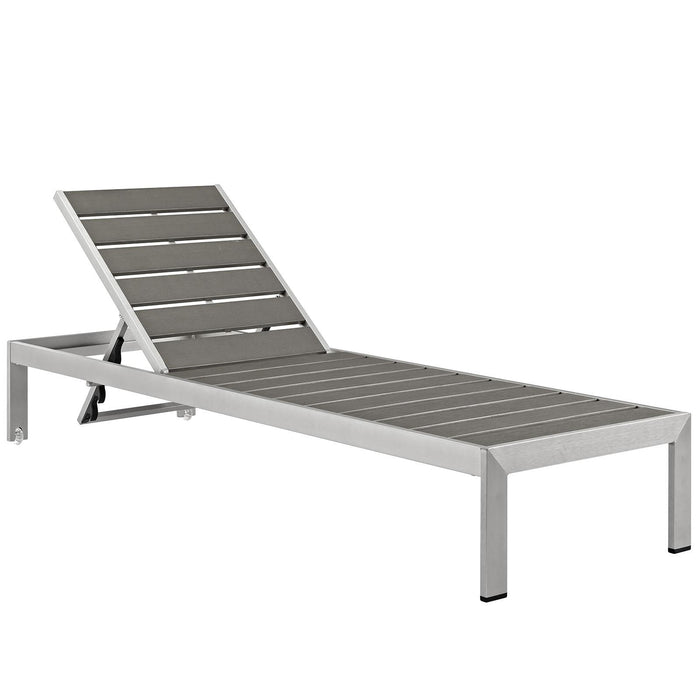 Shore Chaise Outdoor Patio Aluminum Set of 6