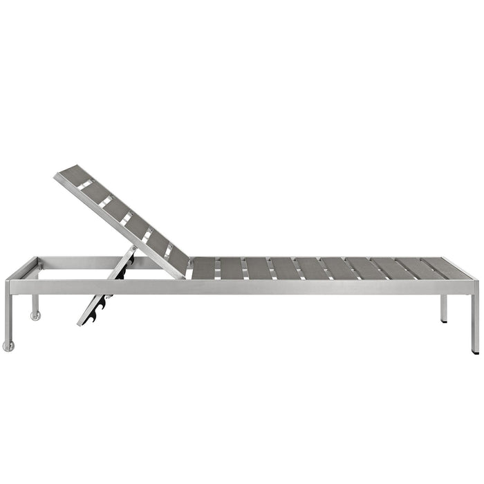 Shore Chaise Outdoor Patio Aluminum Set of 6