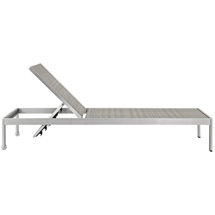 Shore Chaise Outdoor Patio Aluminum Set of 4