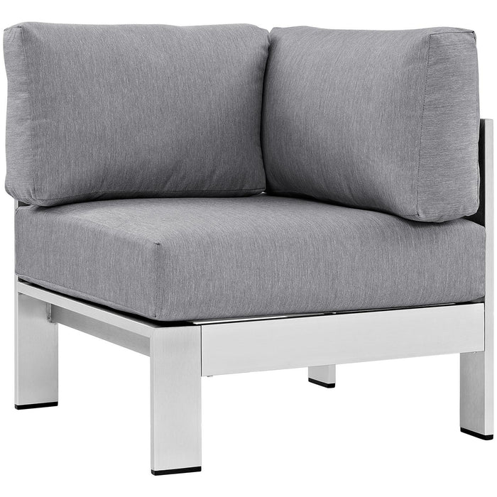 Shore Outdoor Patio Aluminum Corner Sofa