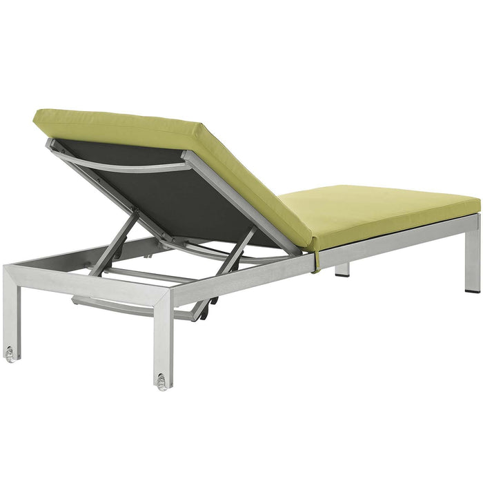 Shore Chaise with Cushions Outdoor Patio Aluminum Set of 2