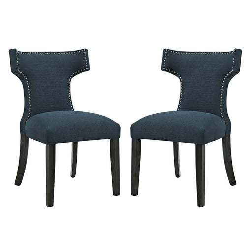 Curve Dining Side Chair Fabric Set of 2 image