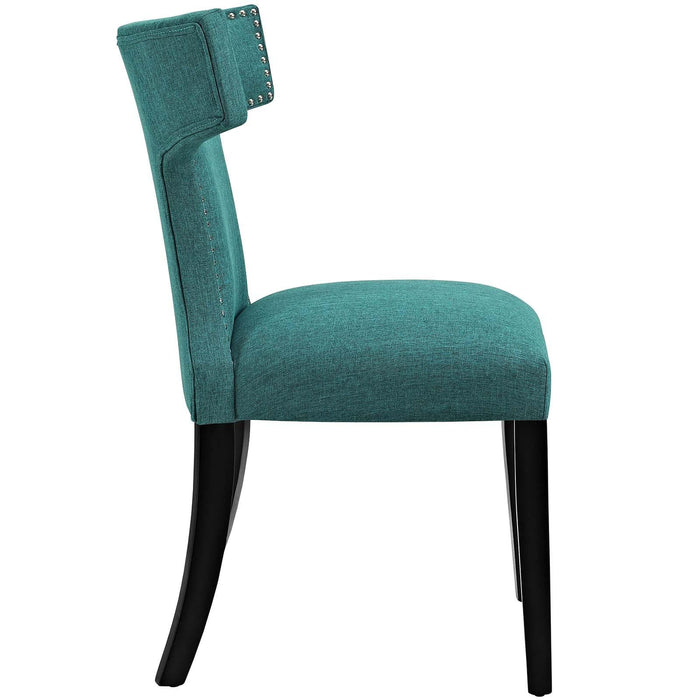 Curve Dining Side Chair Fabric Set of 2