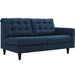 Empress Right-Facing Upholstered Fabric Loveseat image
