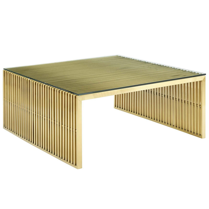 Gridiron Stainless Steel Coffee Table image