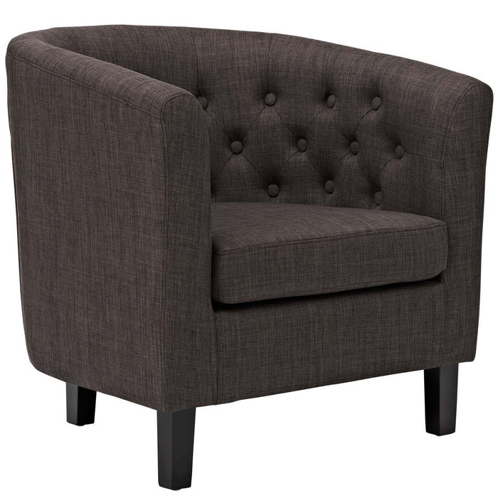 Prospect 3 Piece Upholstered Fabric Loveseat and Armchair Set