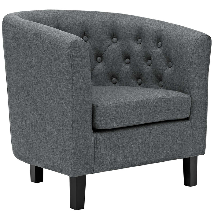 Prospect 3 Piece Upholstered Fabric Loveseat and Armchair Set