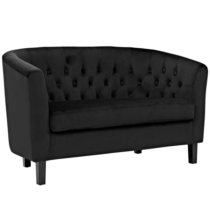 Prospect 3 Piece Performance Velvet Loveseat and Armchair Set