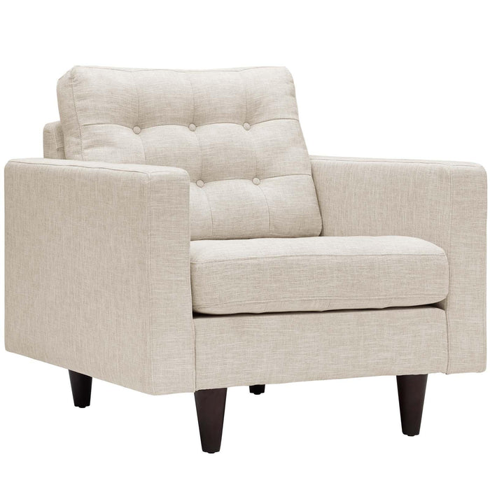 Empress Upholstered Fabric Armchair