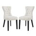 Silhouette Dining Side Chairs Upholstered Fabric Set of 2 image