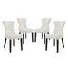 Silhouette Dining Side Chairs Upholstered Fabric Set of 4 image