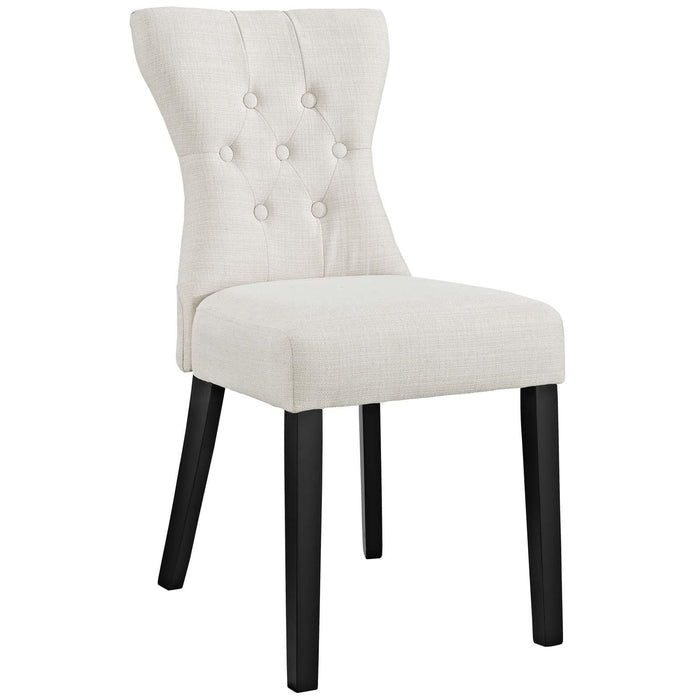 Silhouette Dining Side Chairs Upholstered Fabric Set of 4