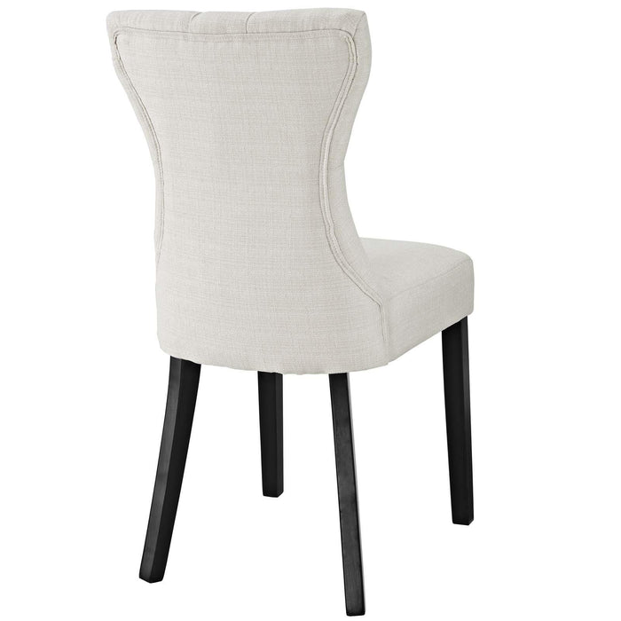 Silhouette Dining Side Chairs Upholstered Fabric Set of 4