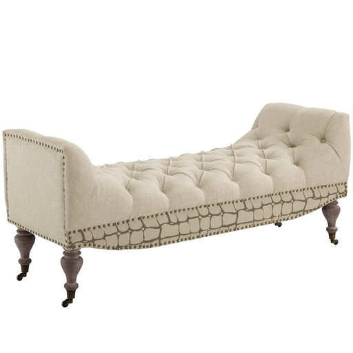 Roland Vintage French Upholstered Fabric Bench image