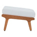 Saratoga Outdoor Patio Teak Ottoman image