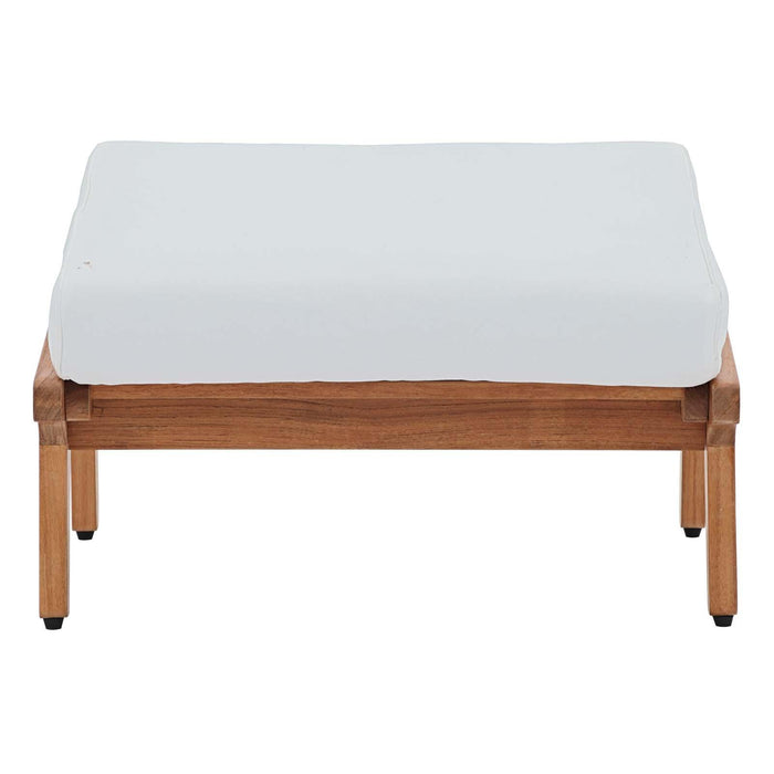 Saratoga Outdoor Patio Teak Ottoman