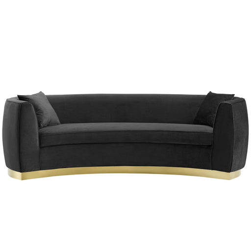 Resolute Curved Performance Velvet Sofa image
