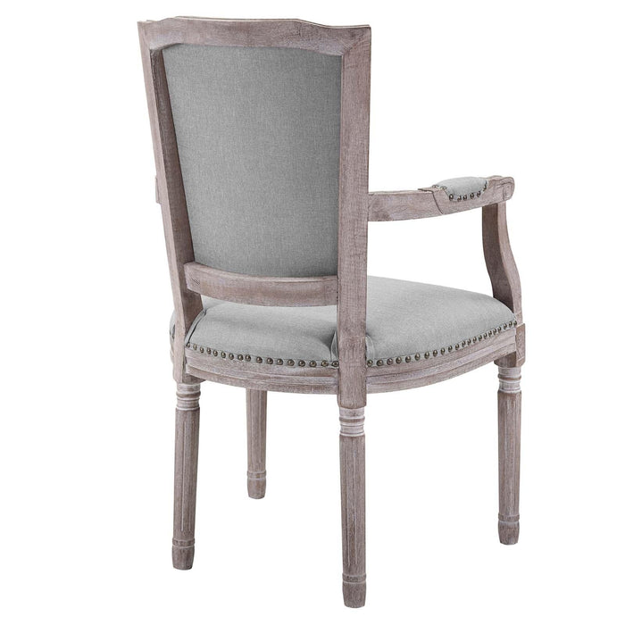 Penchant Dining Armchair Upholstered Fabric Set of 4