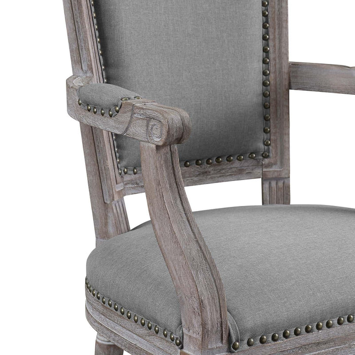 Penchant Dining Armchair Upholstered Fabric Set of 4