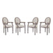 Emanate Dining Armchair Upholstered Fabric Set of 4 image