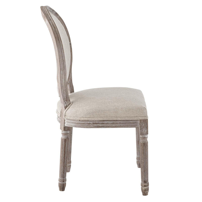 Emanate Vintage French Upholstered Fabric Dining Side Chair