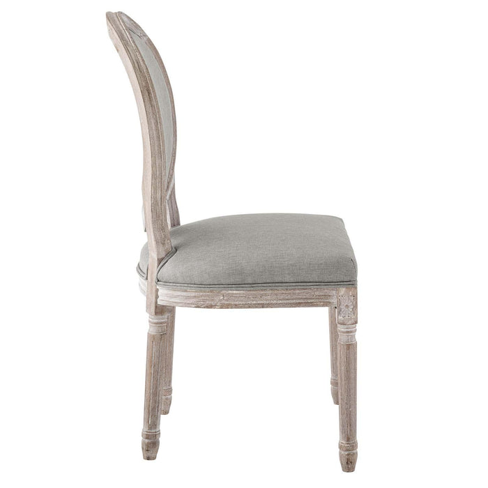 Emanate Vintage French Upholstered Fabric Dining Side Chair