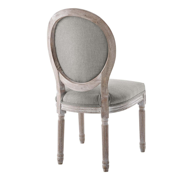 Emanate Vintage French Upholstered Fabric Dining Side Chair