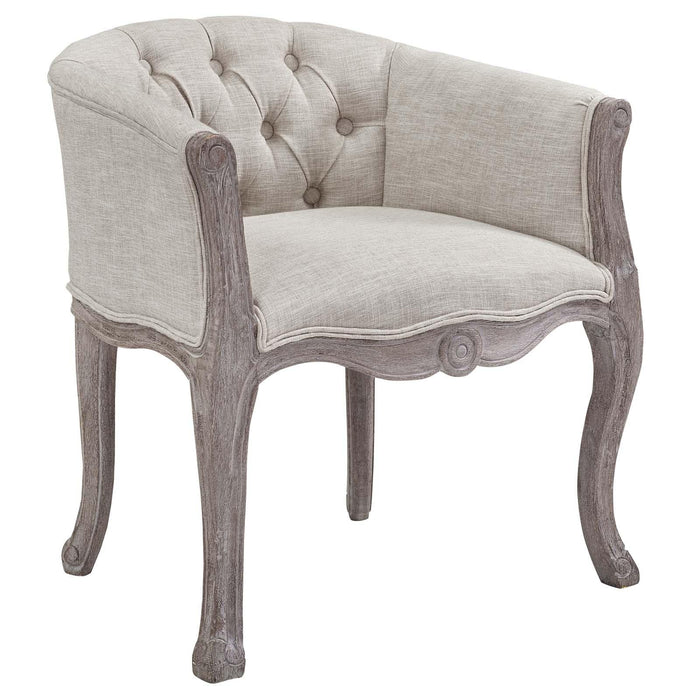Crown Vintage French Upholstered Fabric Accent Chair image