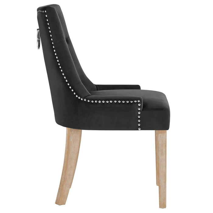 Pose Performance Velvet Dining Chair