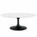 Lippa 42" Oval-Shaped Wood Coffee Table image