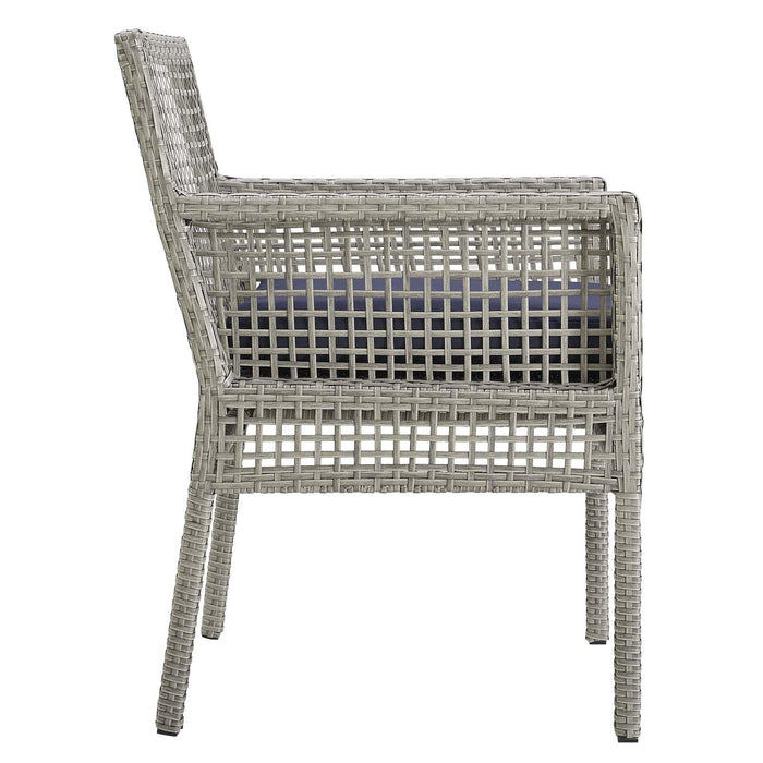 Aura Outdoor Patio Wicker Rattan Dining Armchair