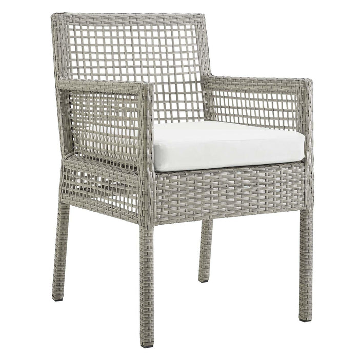 Aura Outdoor Patio Wicker Rattan Dining Armchair