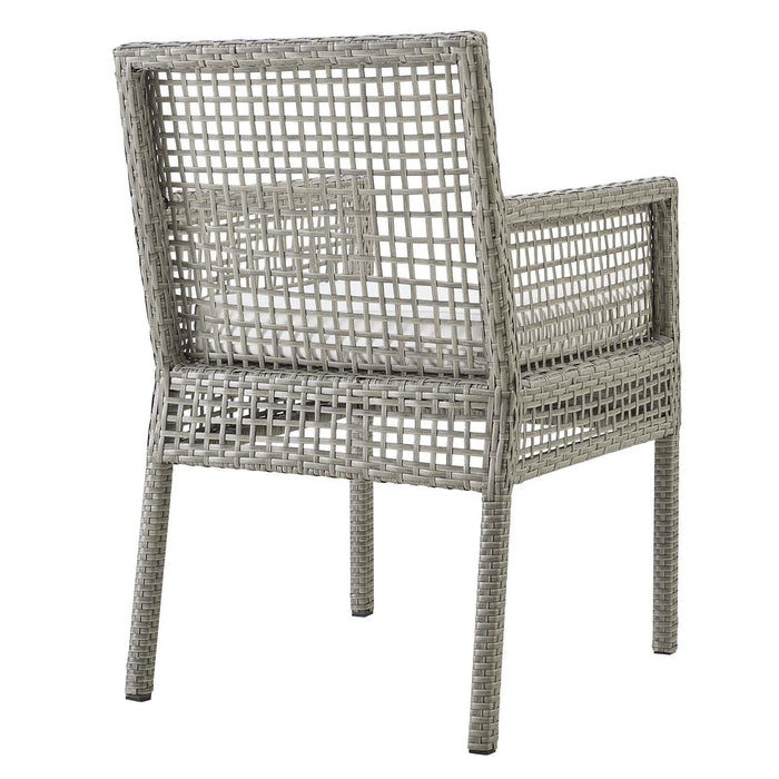 Aura Outdoor Patio Wicker Rattan Dining Armchair