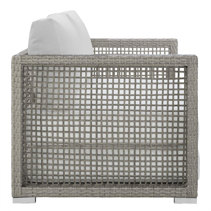 Aura Outdoor Patio Wicker Rattan Loveseat