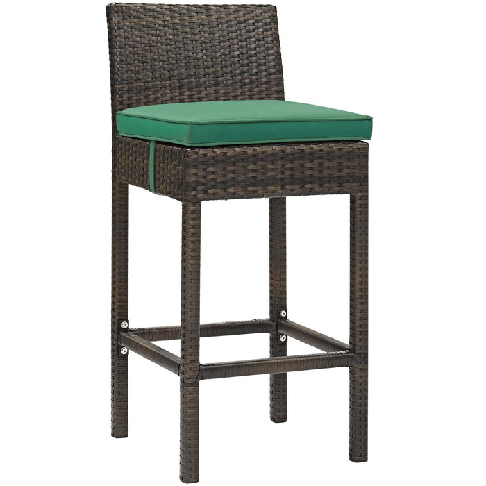 Conduit Outdoor Patio Wicker Rattan Bar Stool