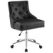 Regent Tufted Button Swivel Faux Leather Office Chair image
